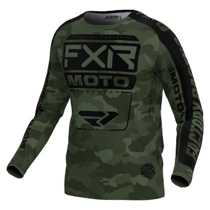 Camiseta de motocross FXR CLUTCH 24 2024 - Verde / Negro Ref : FXR0433 