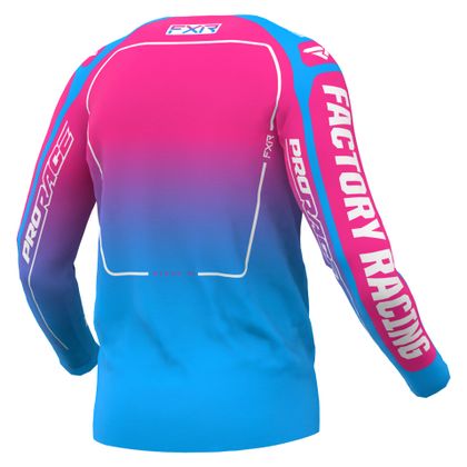 Camiseta de motocross FXR CLUTCH 24 2024 - Azul / Rosa