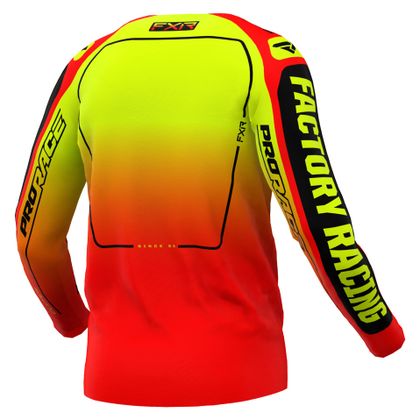 Camiseta de motocross FXR CLUTCH 24 2024 - Negro / Rojo