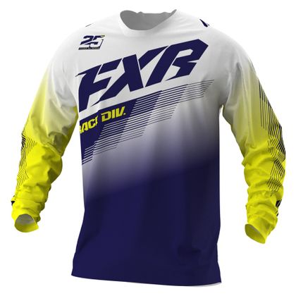 Camiseta de motocross FXR CLUTCH WHITE/NAVY/YELLOW 2021 Ref : FXR0035 