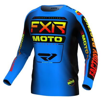 Camiseta de motocross FXR YOUTH CLUTCH 24 - Azul Ref : FXR0483 