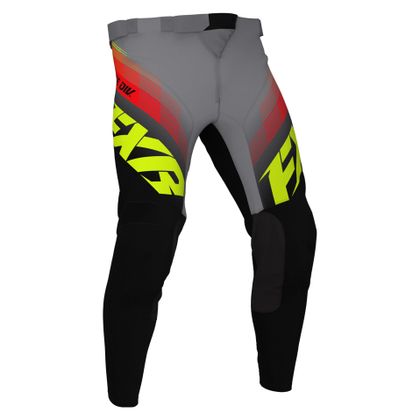 Pantalón de motocross FXR CLUTCH BLACK/GREY/HI VIS/ NUKE RED 2021 Ref : FXR0038 