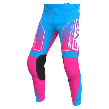 Pantalón de motocross FXR KID CLUTCH 24 - Azul / Rosa Ref : FXR0535 