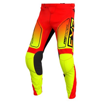 Pantalón de motocross FXR YOUTH CLUTCH 24 - Negro / Rojo Ref : FXR0532 