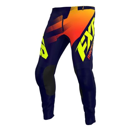 Pantalón de motocross FXR CLUTCH MIDNIGHT/HIVIS/NUKE RED 2022 - Amarillo / Naranja Ref : FXR0170 