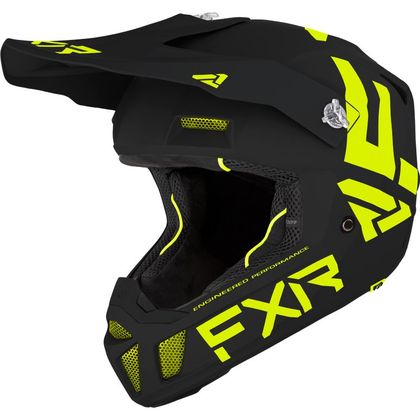 Casco de motocross FXR CLUTCH CX BLACK/HI VIS 2022 - Negro / Amarillo Ref : FXR0276 