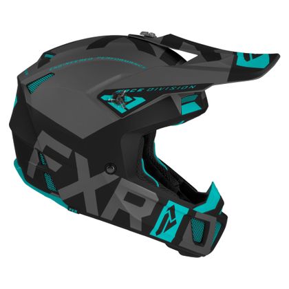 Casco de motocross FXR CLUTCH EVO BLACK/CHAR/MINT 2021