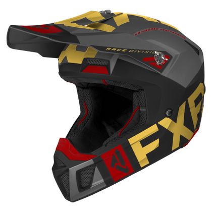 Casco de motocross FXR CLUTCH EVO BLACK/GOLD/RUST 2021 Ref : FXR0069 