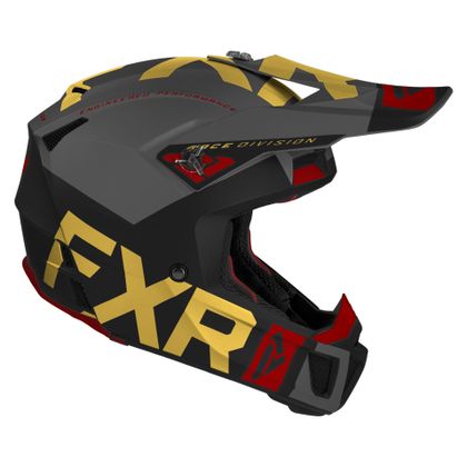 Casco de motocross FXR CLUTCH EVO BLACK/GOLD/RUST 2021
