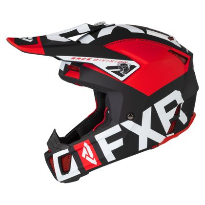 Casco de motocross FXR CLUTCH EVO RED/BLACK/WHITE 2021