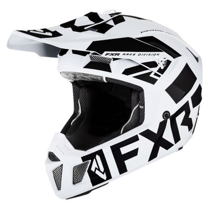 Casco de motocross FXR CLUTCH EVO LE 2023 - Blanco / Negro Ref : FXR0419 