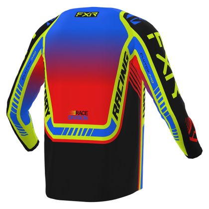 Camiseta de motocross FXR YOUTH CLUTCH PRO - Azul / Amarillo