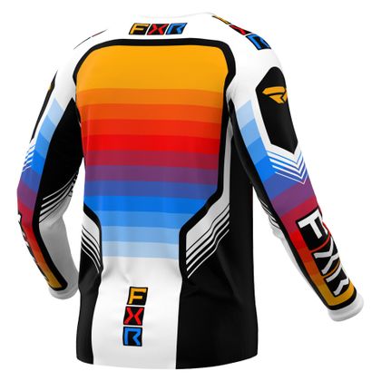Camiseta de motocross FXR CLUTCH PRO 24 2024 - Negro / Multicolor