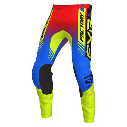 Pantalón de motocross FXR YOUTH CLUTCH PRO - Azul / Amarillo Ref : FXR0401 
