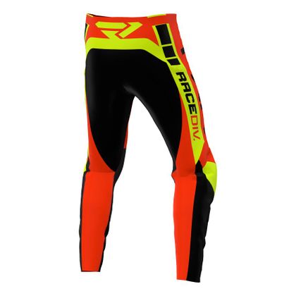 Pantalón de motocross FXR CLUTCH PRO BLACK/NUKE RED/HIVIS 2022 - Negro