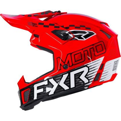 FXR CLUTCH RACE DIV 2026 Crosshelm - Zwart / Rood