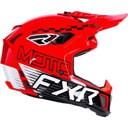 FXR CLUTCH RACE DIV 2026 Crosshelm - Zwart / Rood