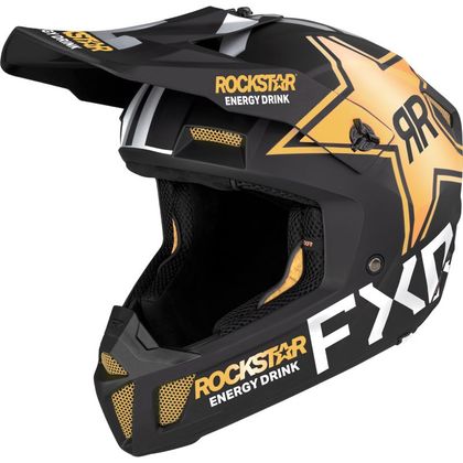 Casco de motocross FXR CLUTCH CX ROCKSTAR 2022 - Negro