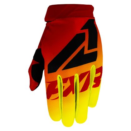 Guantes de motocross FXR CLUTCH STRAP RED/HI VIS 2021 - Rojo / Amarillo Ref : FXR0108 