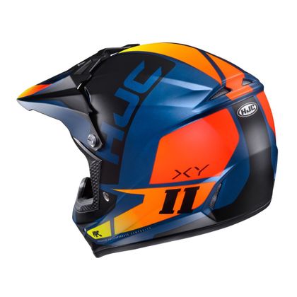 Casco de motocross Hjc CL XY II - CREED - BLUE ORANGE MATT 2023 - Naranja / Azul