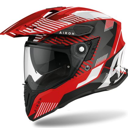 Casque Airoh COMMANDER - BOOST - GLOSS - Rouge Ref : AR1216 