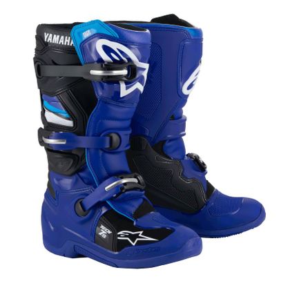 Bottes cross Alpinestars YAMAHA TECH 7S ENFANT - Bleu / Noir