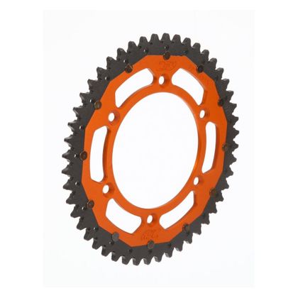 Couronne Bud Racing alu/Acier Dual 50 dents - Orange