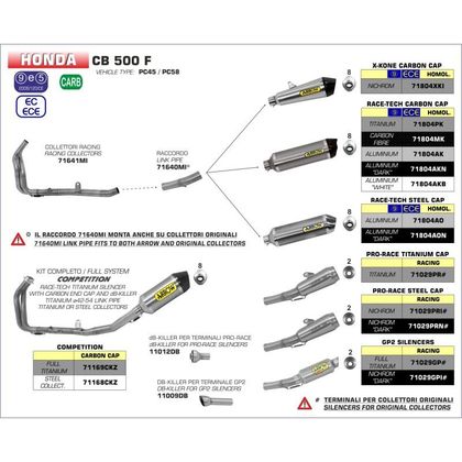 Collecteur Arrow Racing - Gris