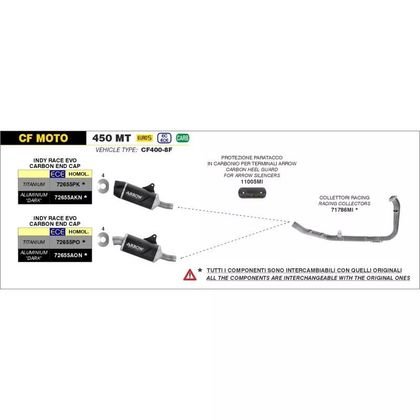 Collecteur Arrow Racing - Gris