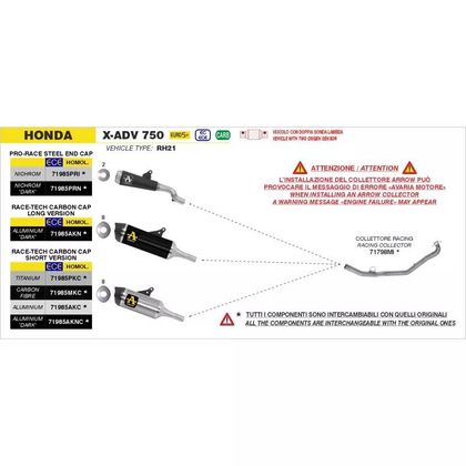 Collecteur Arrow Racing - Gris