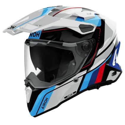 Airoh COMMANDER 2 - SKIP Full-face helmet - White / Blue Ref : AR1512-C929 