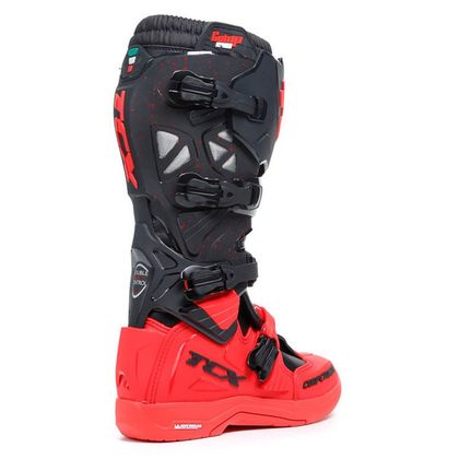 Botas de motocross TCX Boots COMP EVO 2 - MICHELIN - BLACK RED 2023 - Negro / Rojo