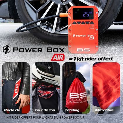Booster Batterie BS Battery Power Box Air PB-02 - Pack de lancement Universel - Rouge / Noir