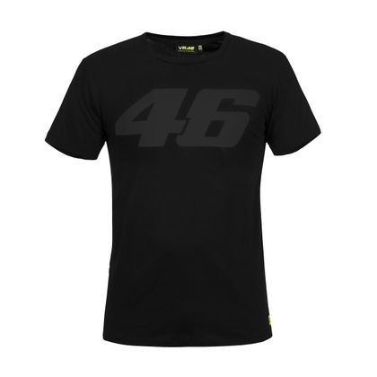 Camiseta de manga corta VR 46 CORE 46 BLACK BLACK Ref : VR0595 