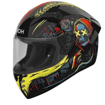 Casque intégral Airoh CONNOR - DOUBLE FACE - Noir / Jaune