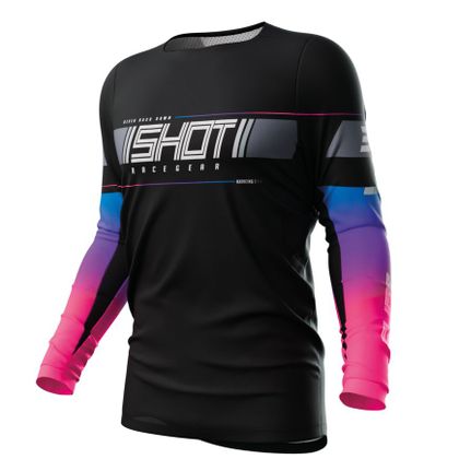 Camiseta de motocross Shot CONTACT - INDY 2023 - Negro Ref : SO2504 