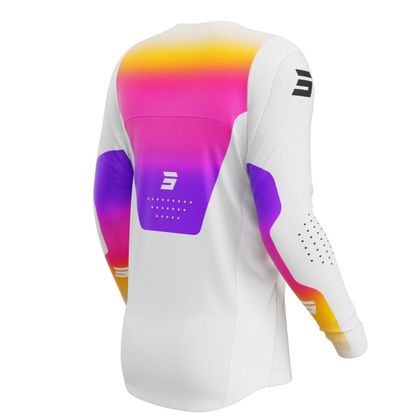 Maillot cross Shot CONTACT - STREAM - ENFANT - Blanc