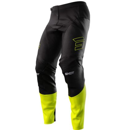 Pantalón de motocross Shot CONTACT - PATROL 2023 - Negro / Amarillo Ref : SO2530 