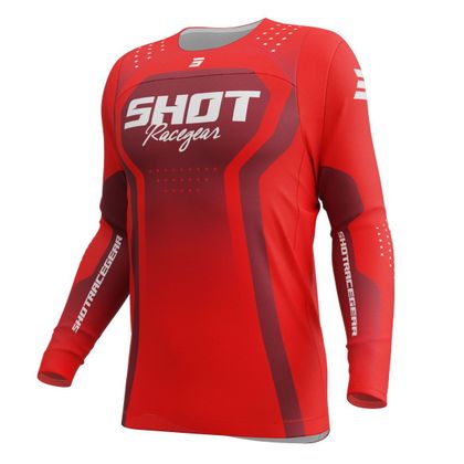 Maillot cross Shot CONTACT - STREAM 2026 - Noir / Rouge Ref : SO3151 