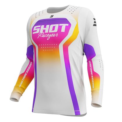 Maillot cross Shot CONTACT - STREAM 2026 - Blanc Ref : SO3152 