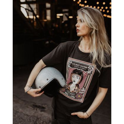 Wildust WOMAN RIDER Kurzärmeliges T-Shirt - Schwarz