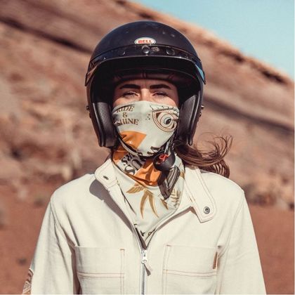 Wildust RIDE & SHINE Bandana - Weiß / Orange