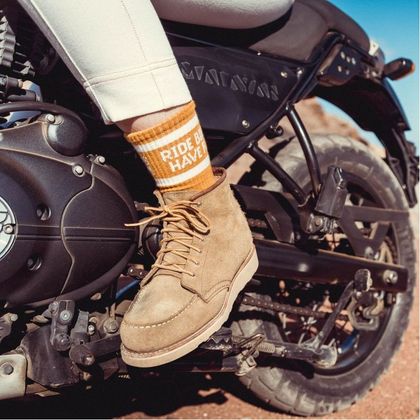 Chaussettes Wildust RIDE BIKES HAVE FUN - Orange