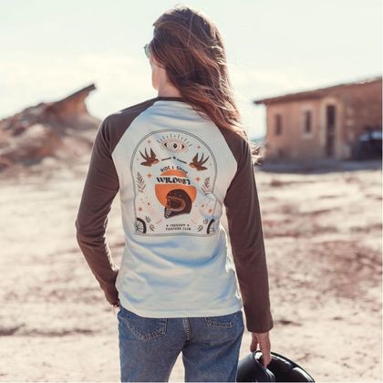 Wildust RIDE & SHINE Long-sleeved T-shirt - Beige / Green