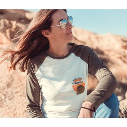 Wildust RIDE & SHINE Long-sleeved T-shirt - Beige / Green