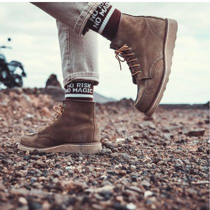 Chaussettes Wildust NO RISK NO MAGIC - Rouge