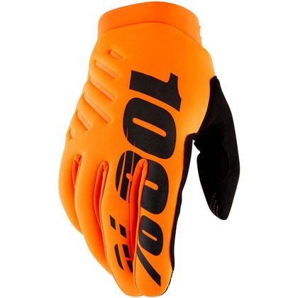 100% BRISKER CHILD Cross gloves - Orange