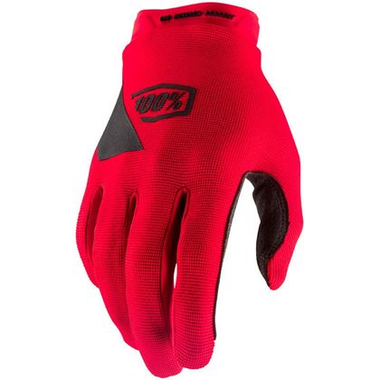 Gants cross 100% RIDECAMP YOUTH - Rouge