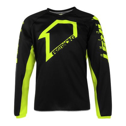 Maillot cross First Racing CORPO - YELLOW FLUO BLACK 2021 Ref : FR0802 