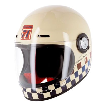 Casque intégral Helstons COURSE FULL FACE - Beige Ref : HS1102 